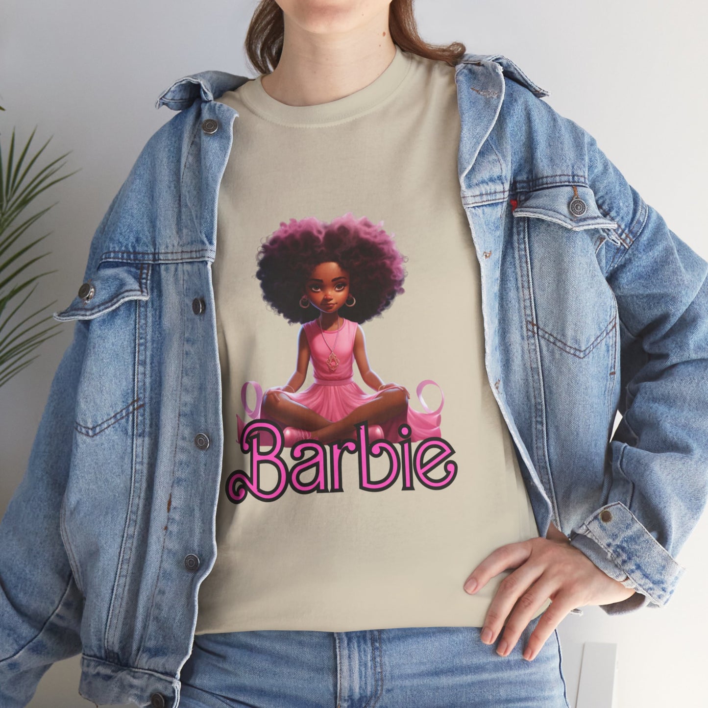 Unisex Barbie Heavy Cotton Tee - 100% Cotton Classic Fit T-Shirt