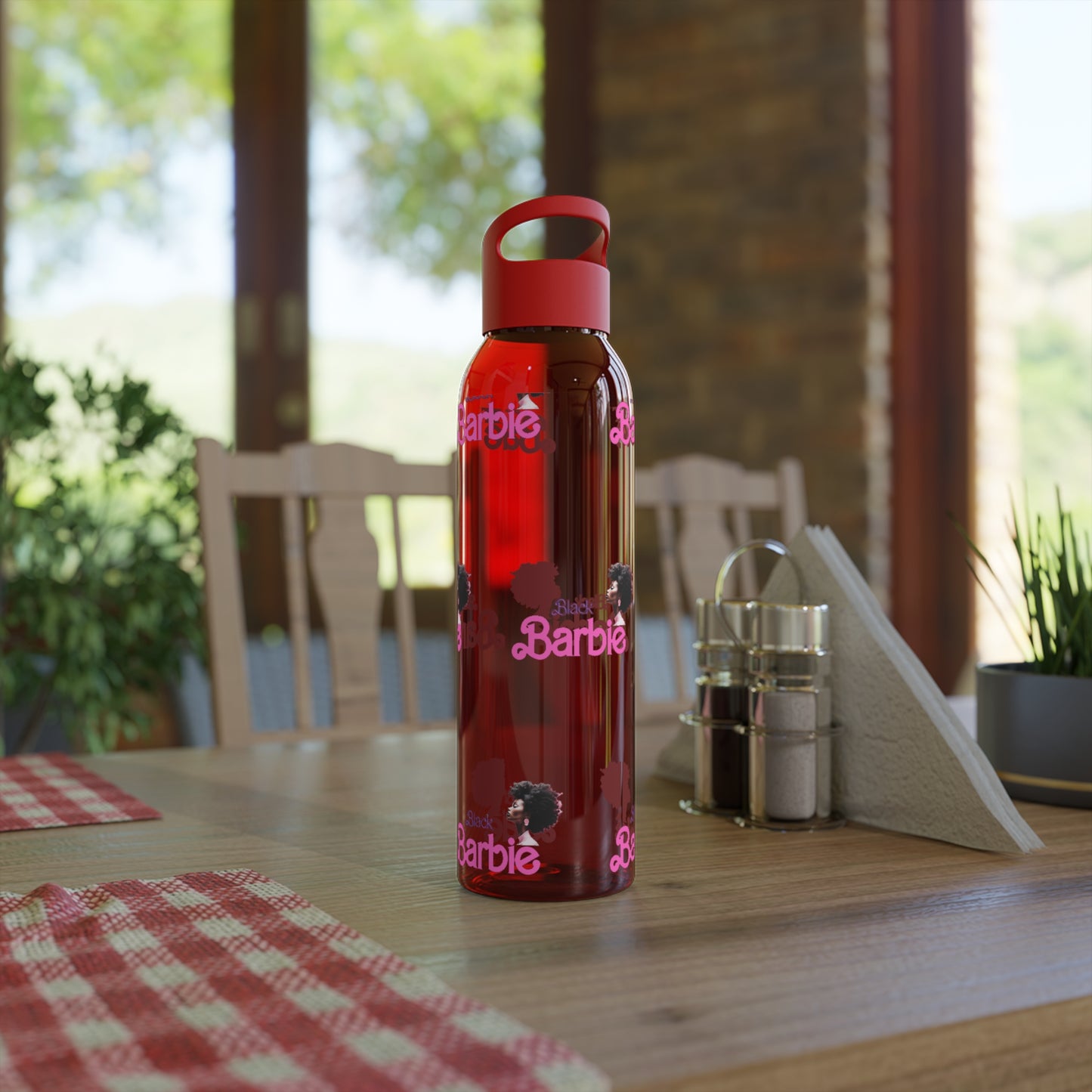 Barbie Design Reusable Water Bottle - Durable Eastman Tritan™, 21.9oz Capacity