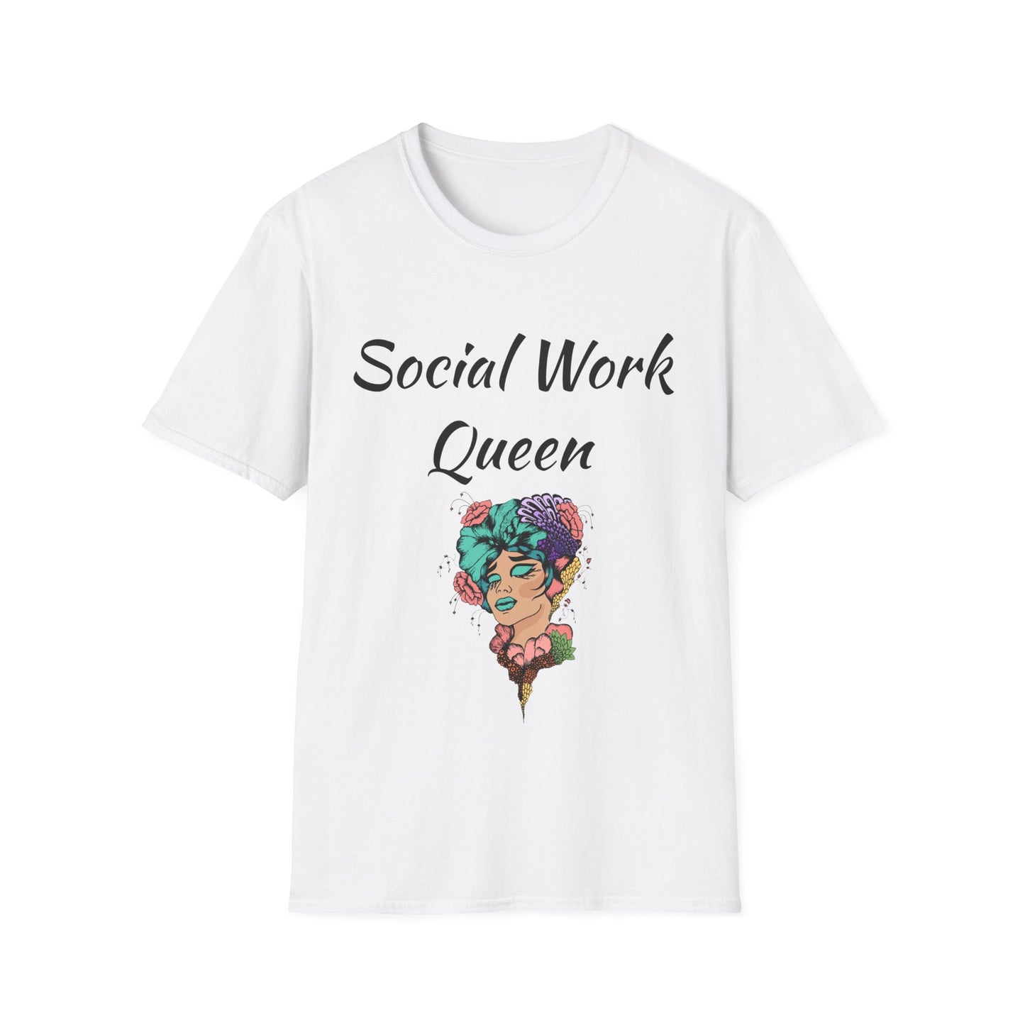 Social Work Queen Organic Cotton T-Shirt - Classic Fit, Lightweight, Eco-Friendly