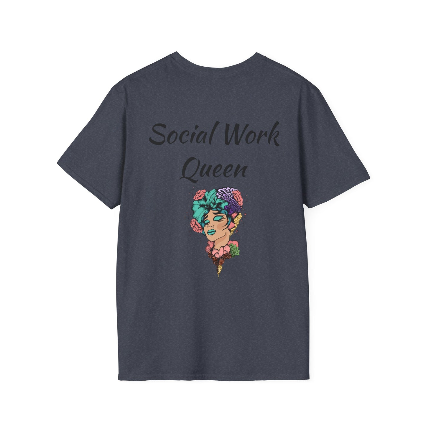 Social Work Queen Organic Cotton T-Shirt - Classic Fit, Lightweight, Eco-Friendly