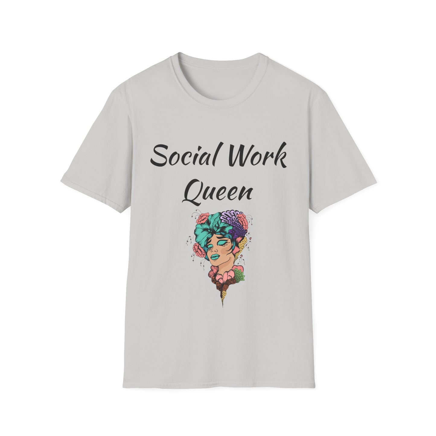 Social Work Queen Organic Cotton T-Shirt - Classic Fit, Lightweight, Eco-Friendly