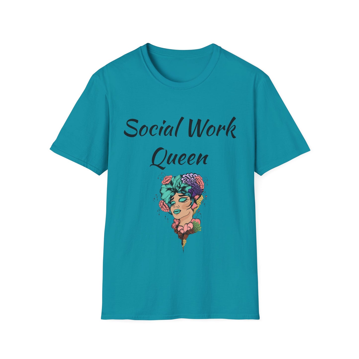 Social Work Queen Organic Cotton T-Shirt - Classic Fit, Lightweight, Eco-Friendly