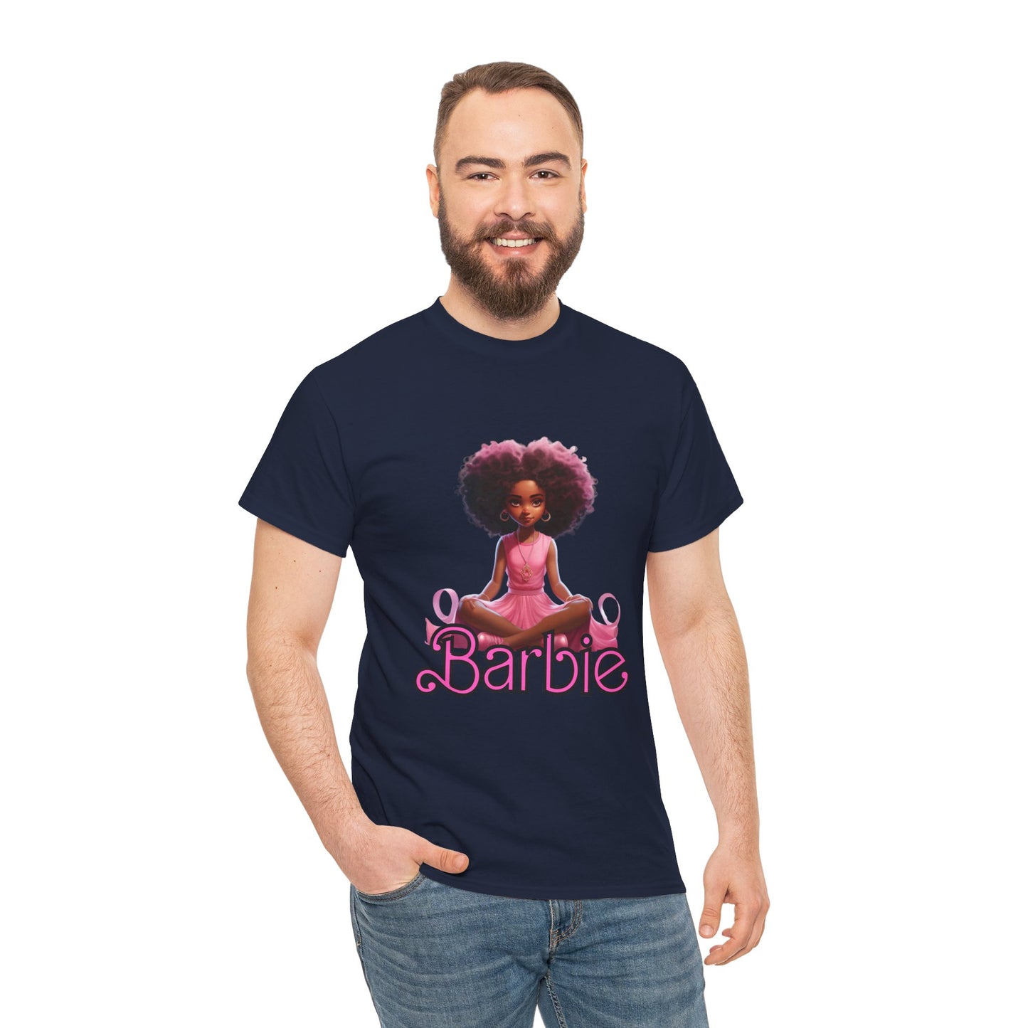 Unisex Barbie Heavy Cotton Tee - 100% Cotton Classic Fit T-Shirt