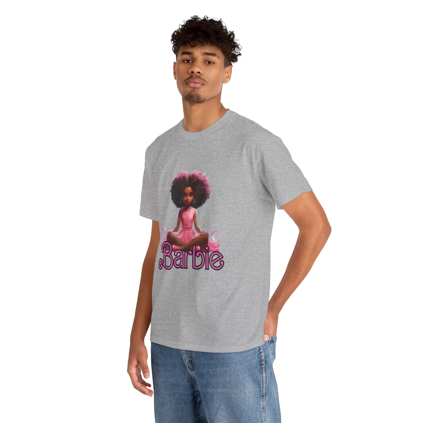 Unisex Barbie Heavy Cotton Tee - 100% Cotton Classic Fit T-Shirt