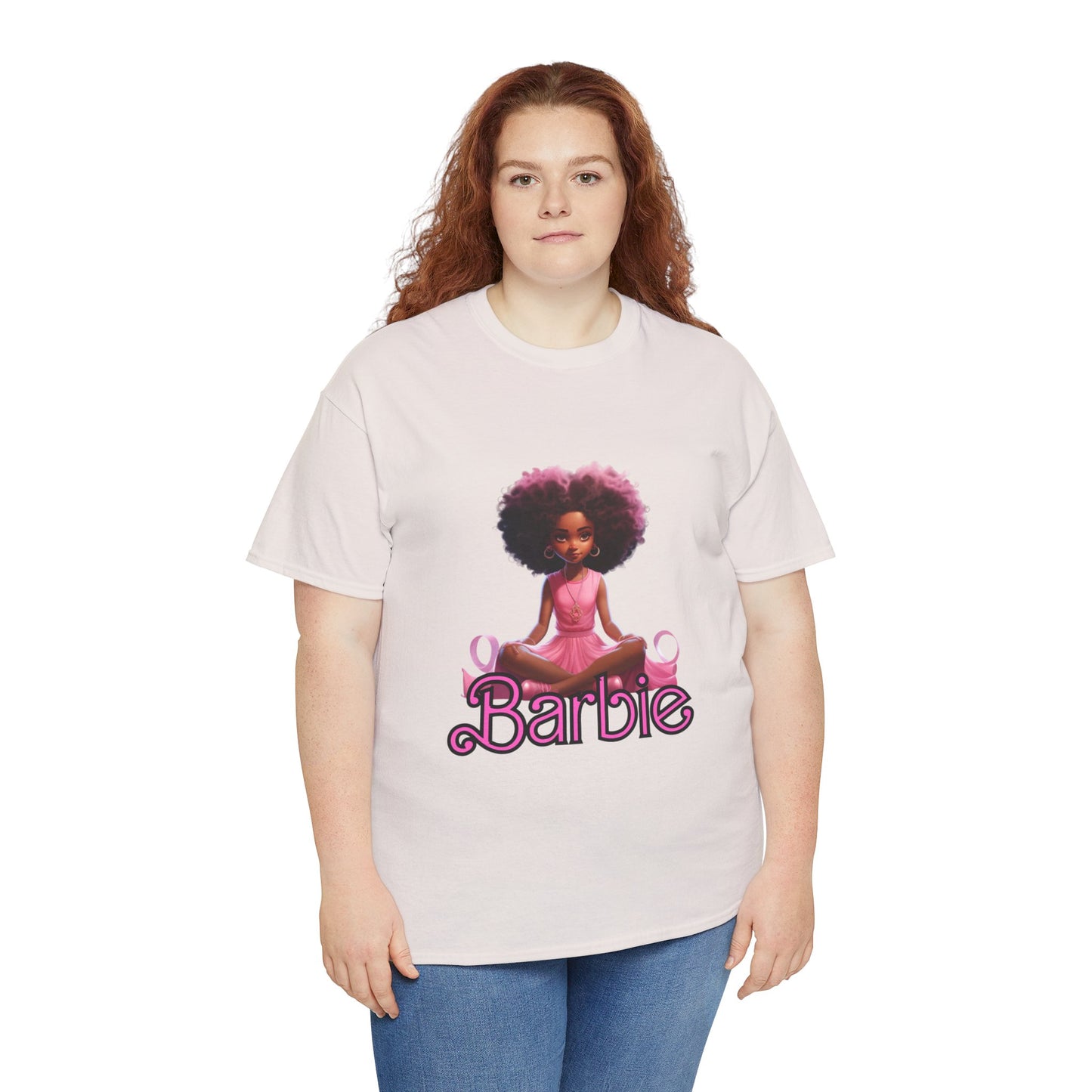 Unisex Barbie Heavy Cotton Tee - 100% Cotton Classic Fit T-Shirt