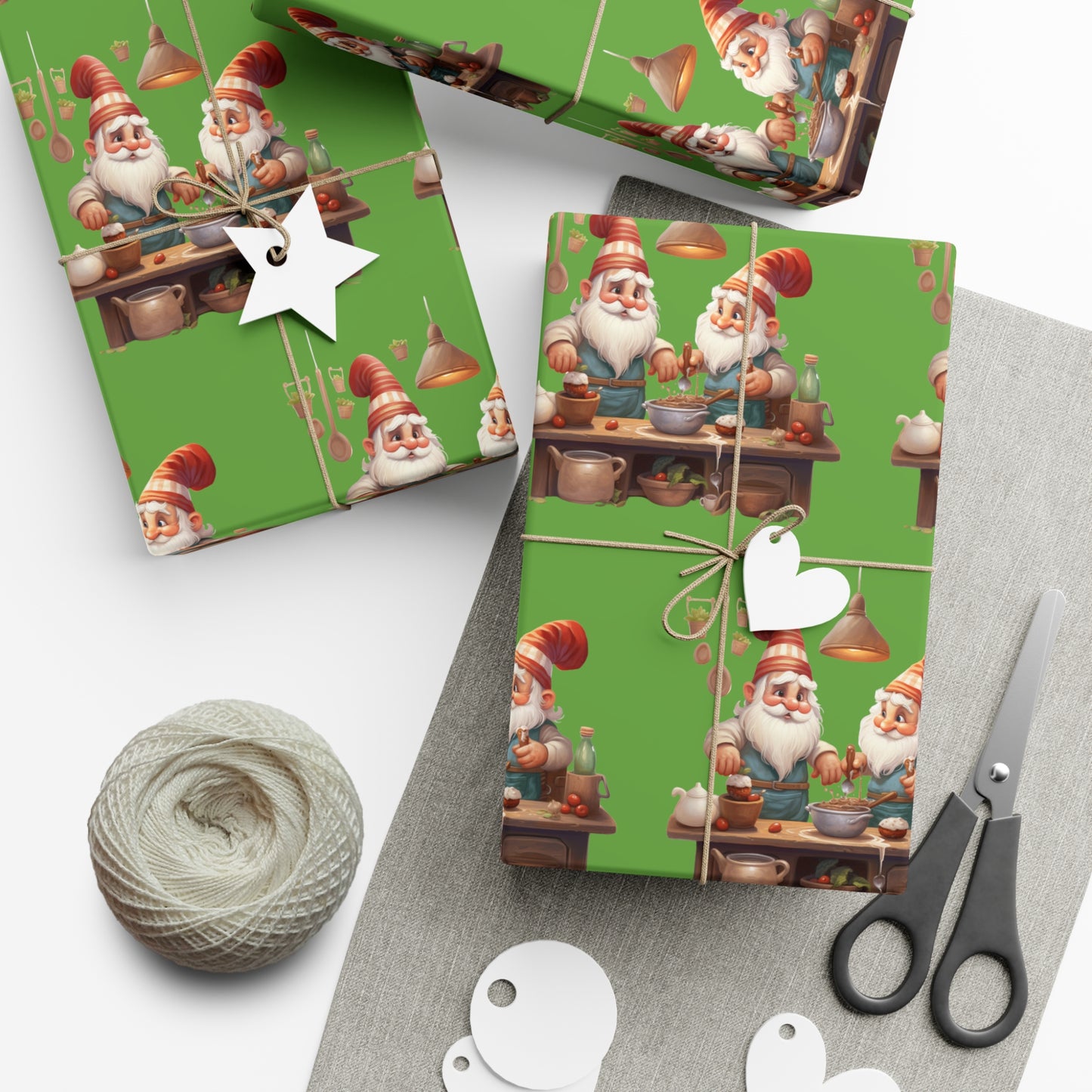 Santa Claus Workshop Christmas Wrapping Paper - Festive 30x20 Gift Wrap - Unique Holiday Design