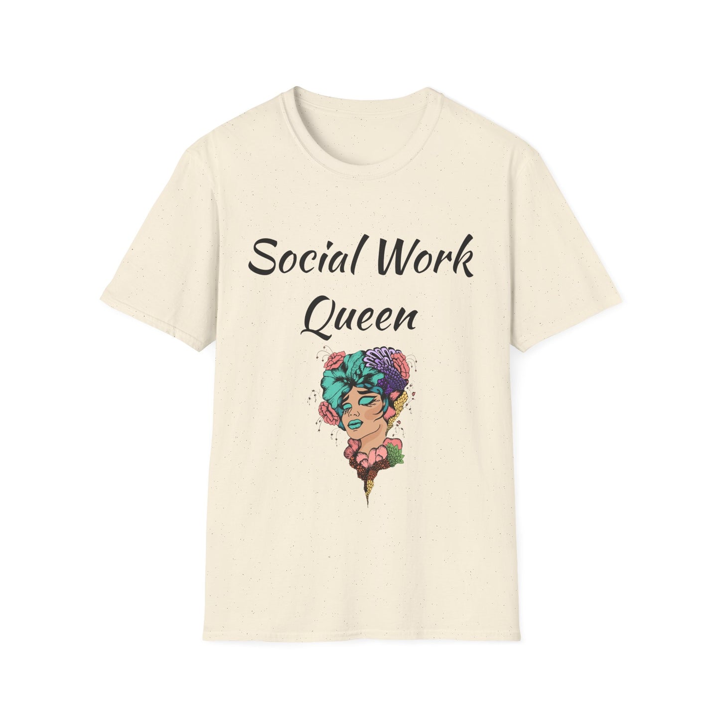 Social Work Queen Organic Cotton T-Shirt - Classic Fit, Lightweight, Eco-Friendly