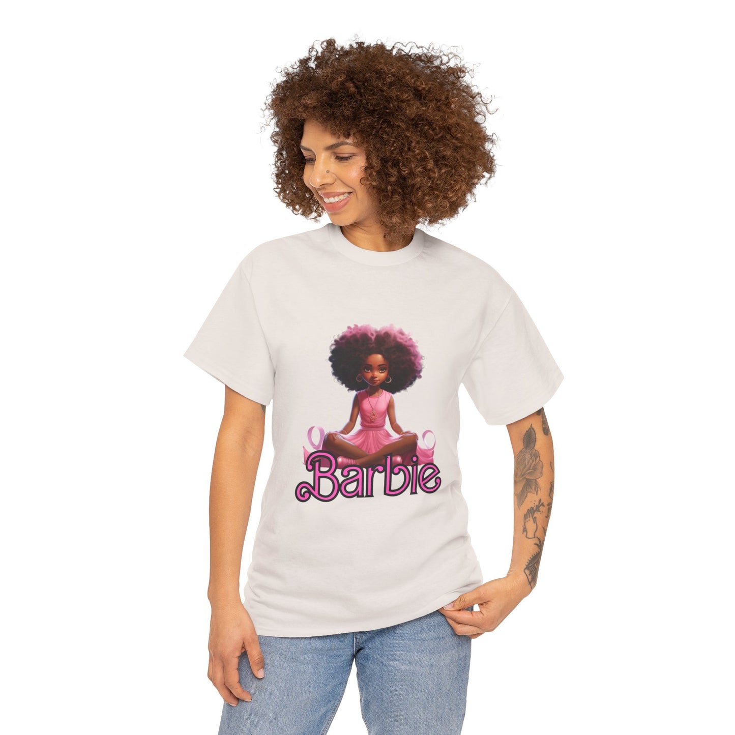 Unisex Barbie Heavy Cotton Tee - 100% Cotton Classic Fit T-Shirt