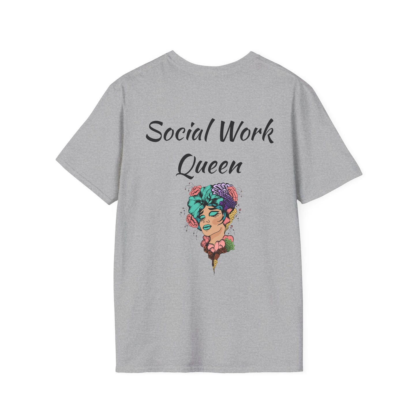 Social Work Queen Organic Cotton T-Shirt - Classic Fit, Lightweight, Eco-Friendly