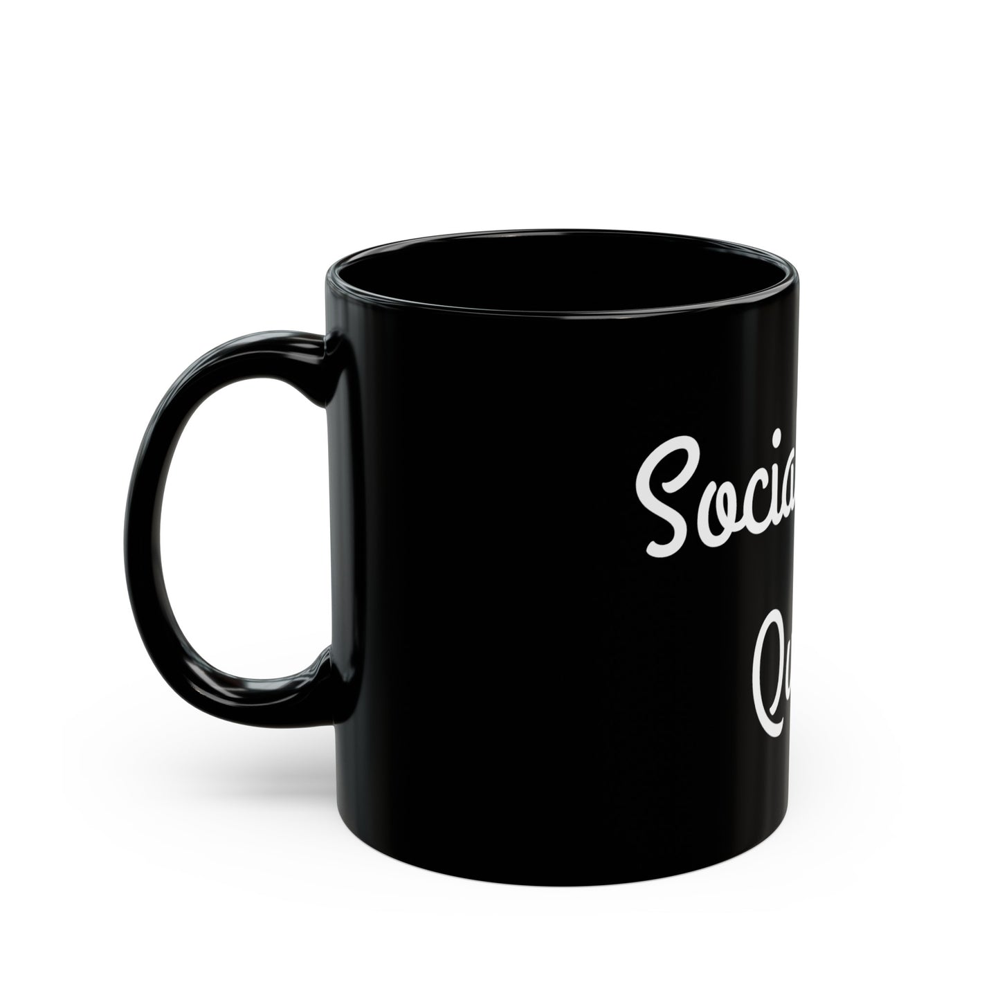 Social Work Queen Ceramic Mug - 11oz Black Coffee Cup