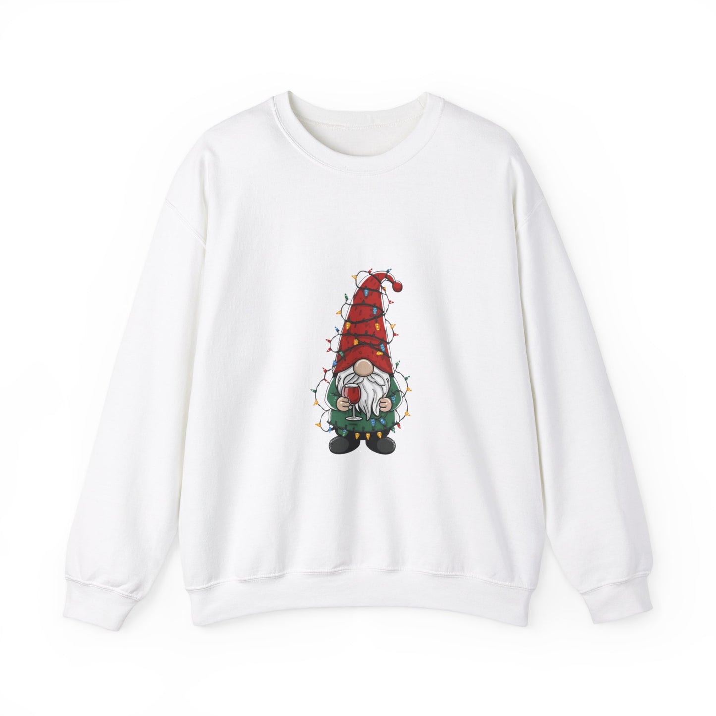 This Gnome Is Lit For Christmas Sweatshirt - Unisex Heavy Blend Crewneck - Holiday Sweater