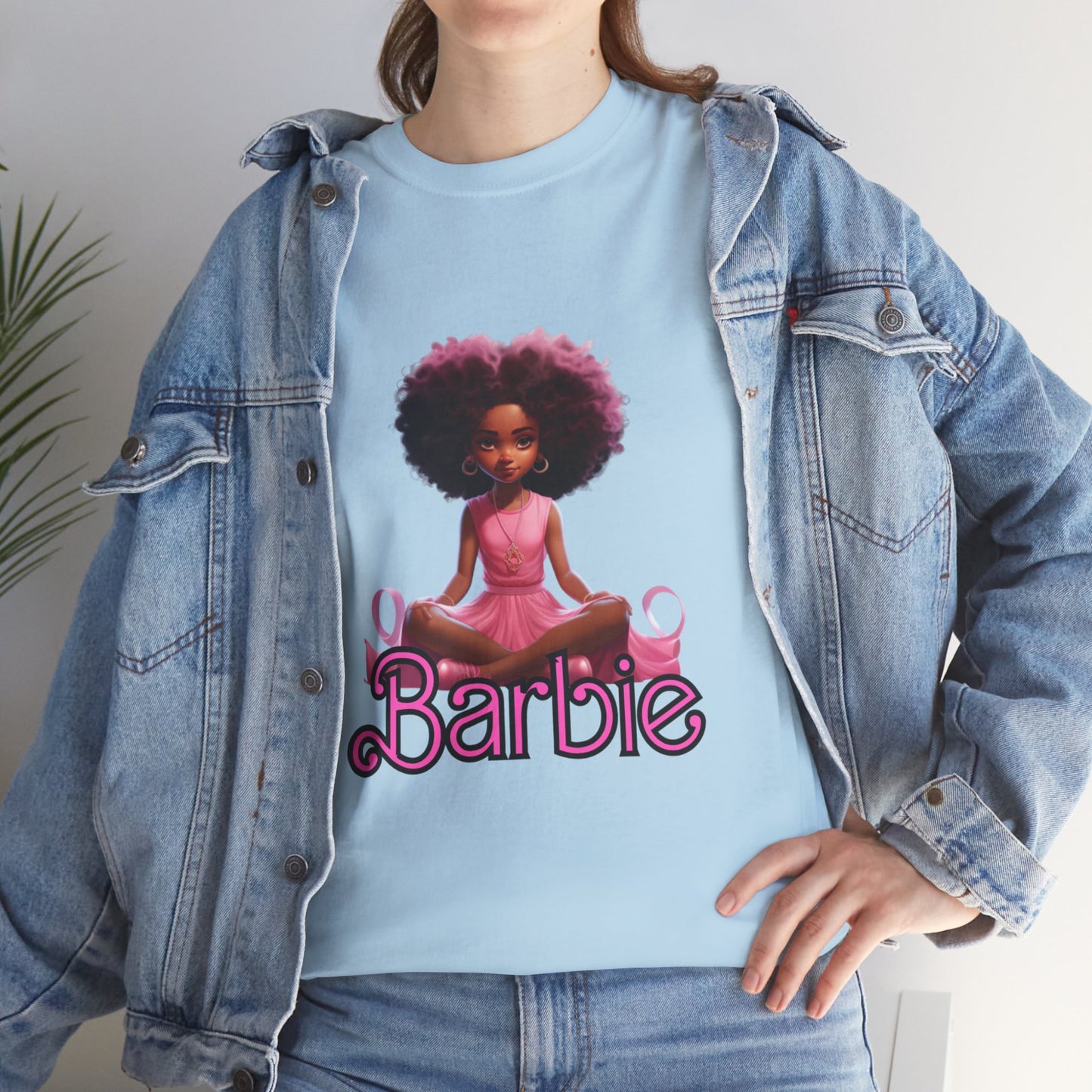 Unisex Barbie Heavy Cotton Tee - 100% Cotton Classic Fit T-Shirt