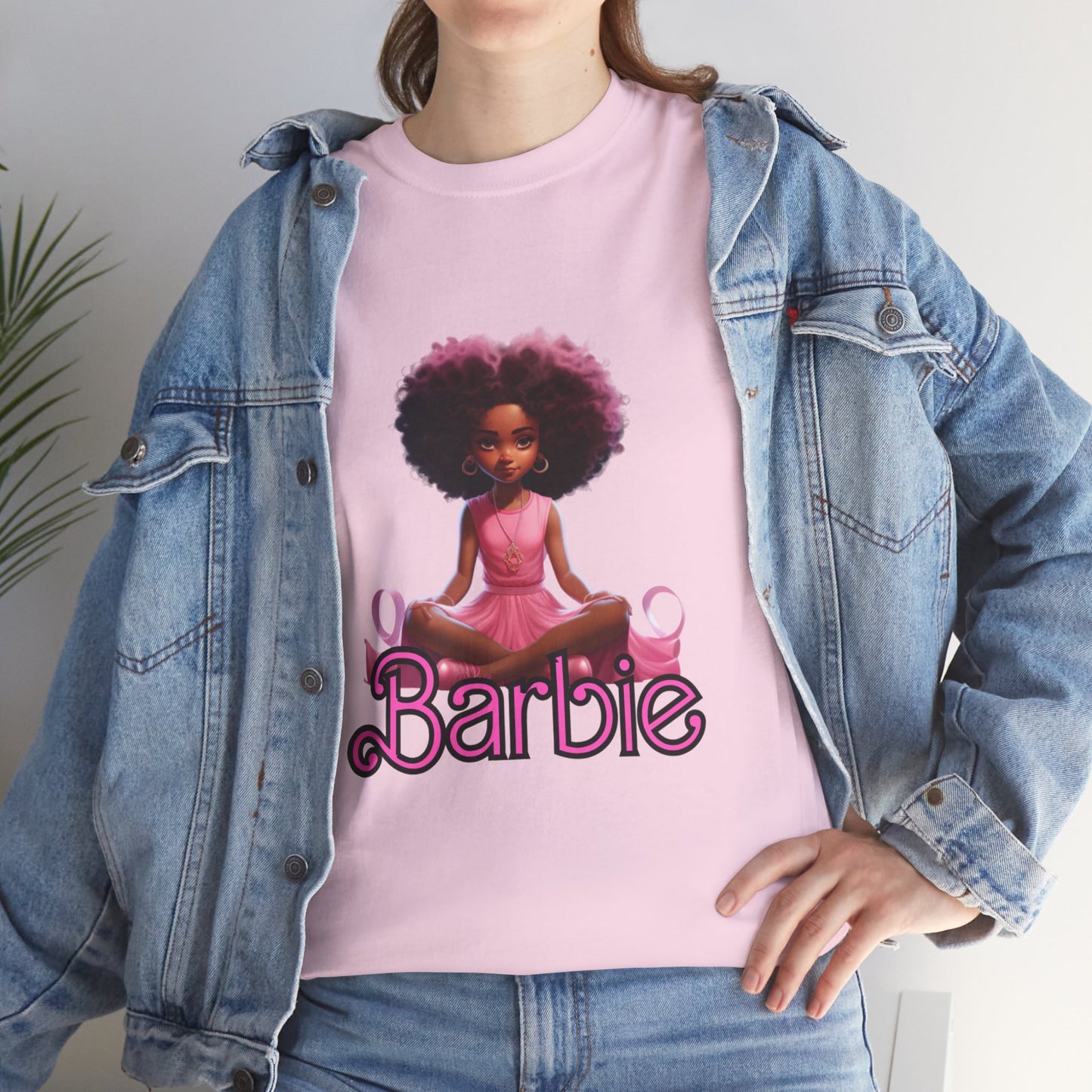 Unisex Barbie Heavy Cotton Tee - 100% Cotton Classic Fit T-Shirt